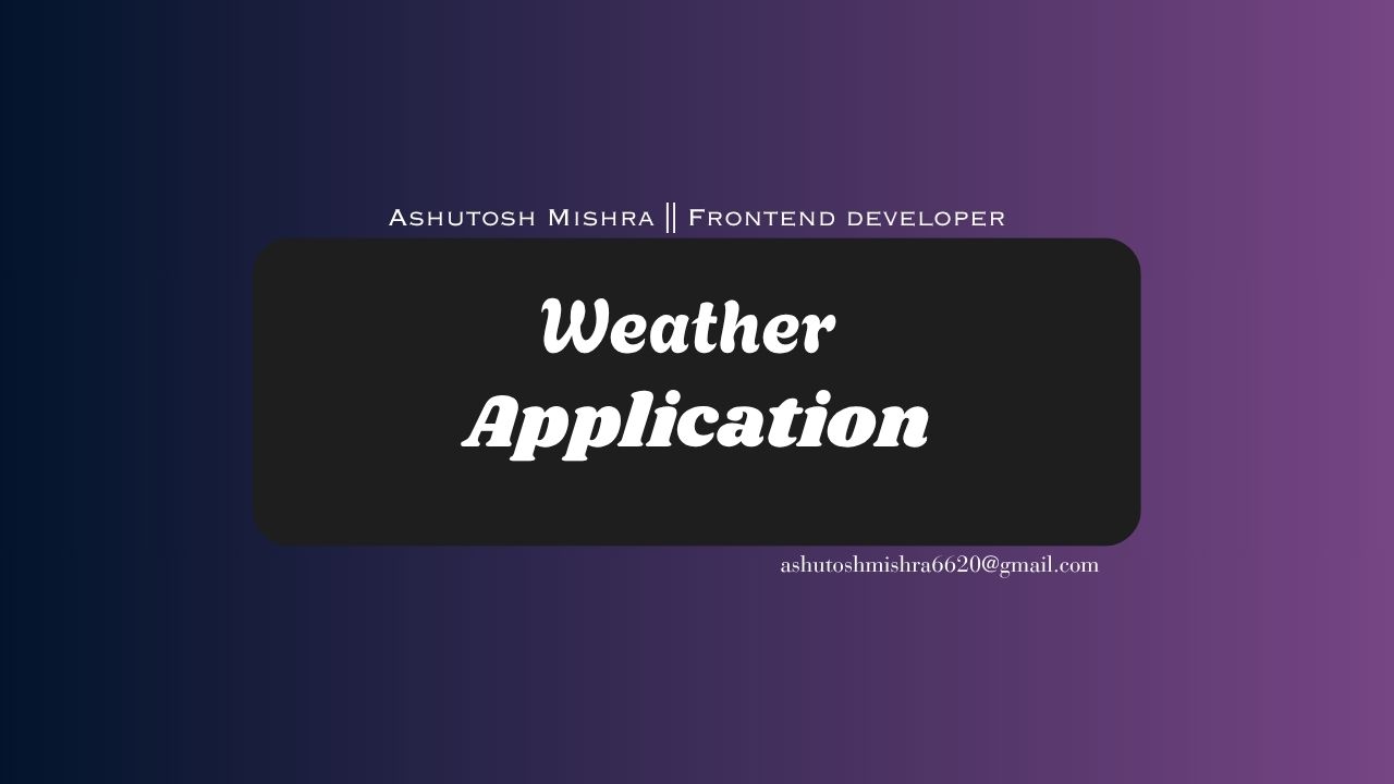 Weather Application